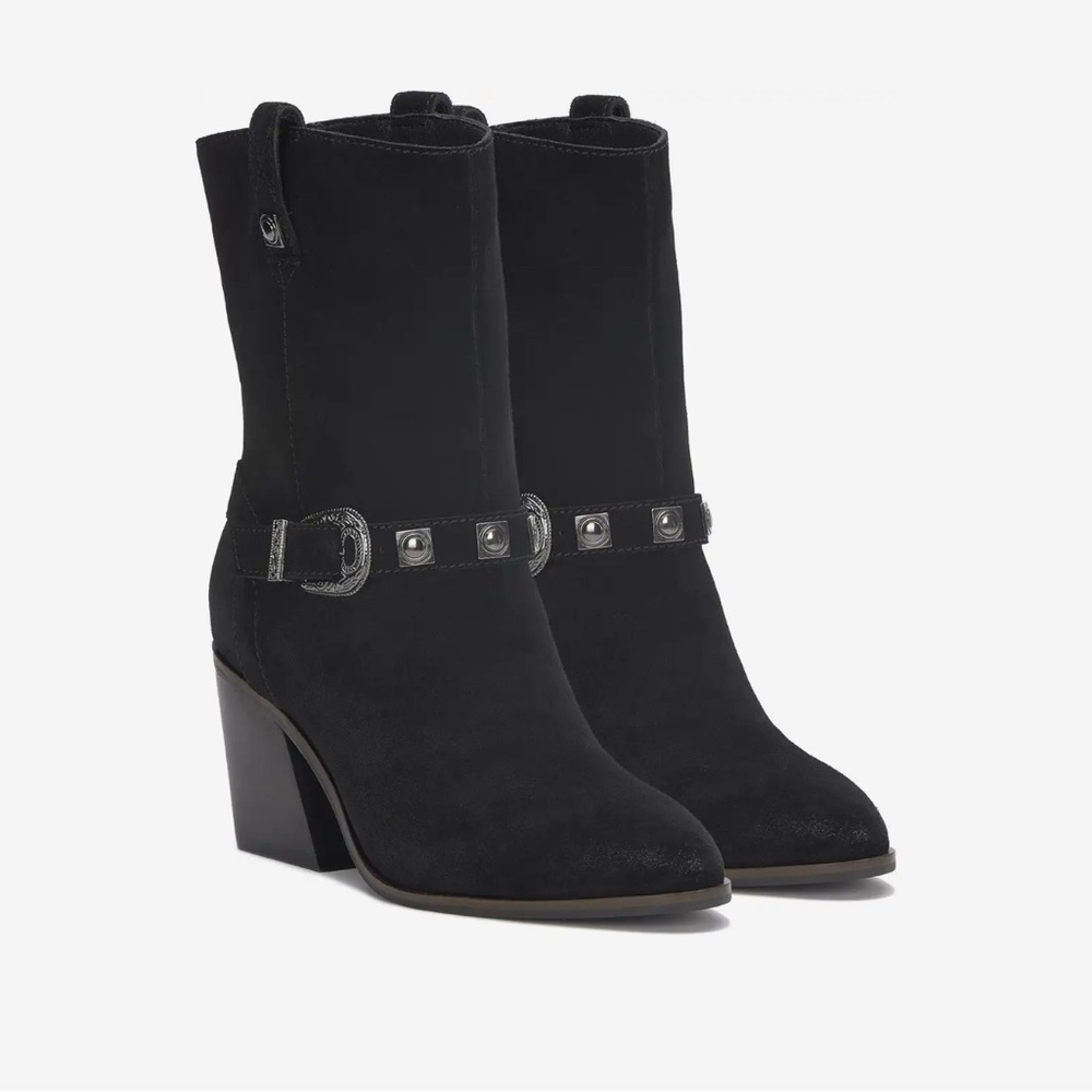 Lucky Brand Black Heeled Boots